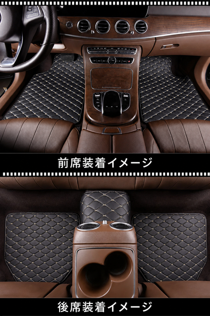 防水PUレザー 車用フロアマット 5点セット
