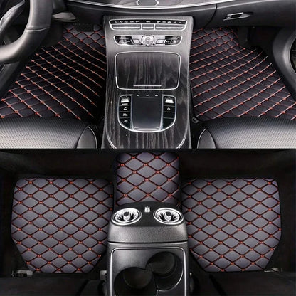 防水PUレザー 車用フロアマット 5点セット